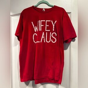 Red Wifey Claus T-Shirt